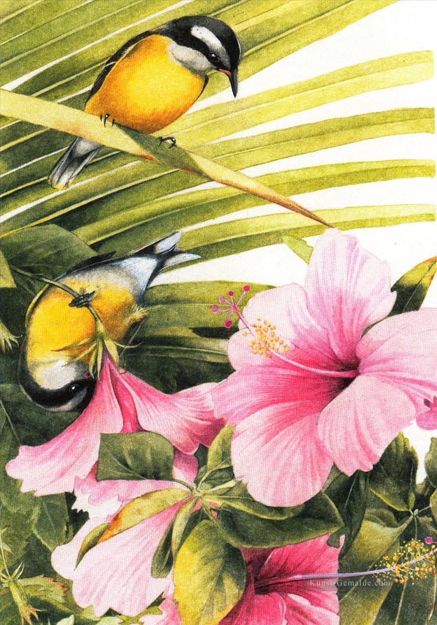 am167D Tier Vogel Klassische Blumen Ölgemälde